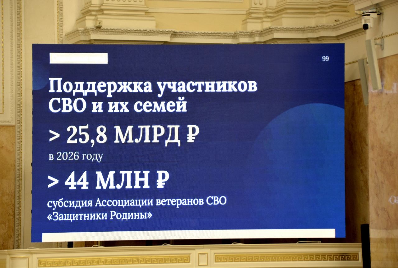 Контрольно-счетная палата Санкт-Петербурга рекомендовала принять проект бюджета на 2026 год за основу